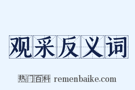 观采反义词是什么意思的图片